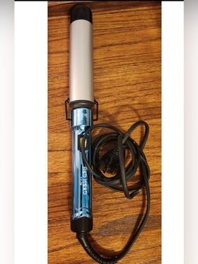 Bed Head TIGI Curlipops Clamp Free Tourmaline Ceramic Curling Wand Metallic Blue